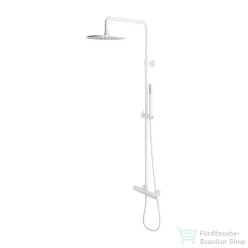   Omnires Y termosztátos fali zuhanyrendszer, 25 cm-es esőztetővel, matt fehér Y1244SUWM