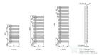 Zehnder Yucca Asym 1340x378 mm fehér radiátor YA-130-040