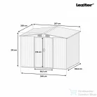 Leziter Alaska 6x8 kerti szerszámtároló ház aranytölgy-antracit YB-0608-WG