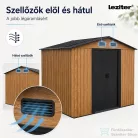 Leziter Alaska 6x8 kerti szerszámtároló ház aranytölgy-antracit YB-0608-WG
