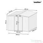 Leziter Ohio 10x8 kerti szerszámtároló ház aranytölgy-antracit YB-1008-WG