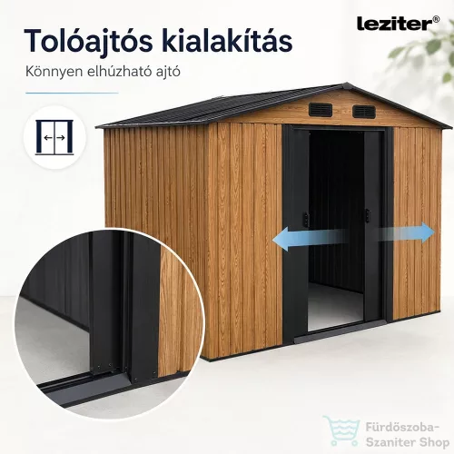 Leziter Ohio 10x8 kerti szerszámtároló ház aranytölgy-antracit YB-1008-WG
