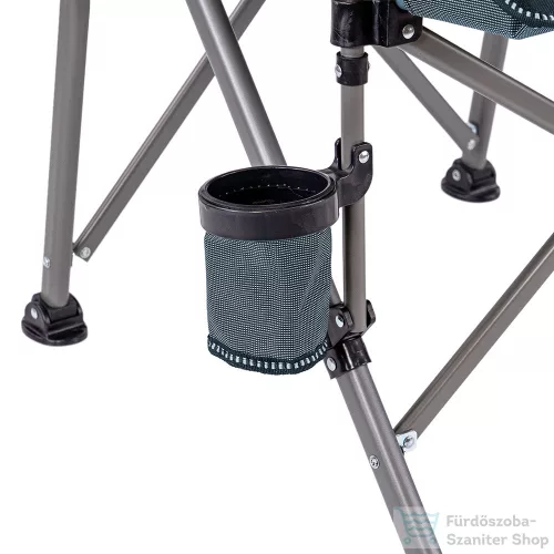 Leziter Comfort karfás horgász szék pohártartóval kék YF-01-BLUE