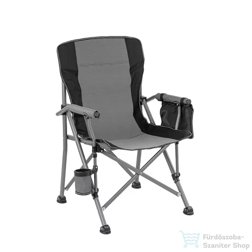 Leziter Comfort karfás horgász szék pohártartóval szürke YF-01-GRAY