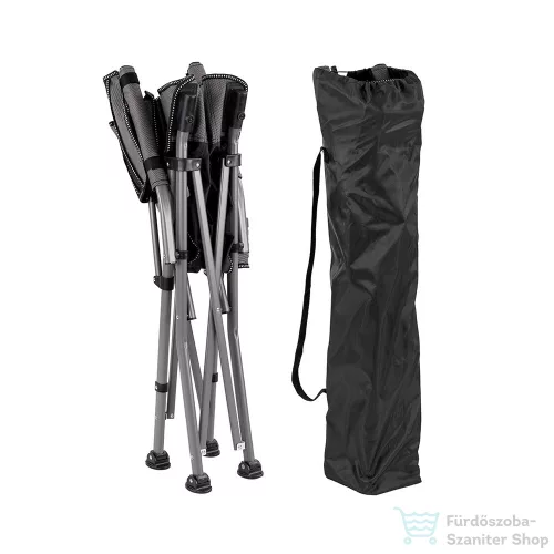 Leziter Comfort karfás horgász szék pohártartóval szürke YF-01-GRAY