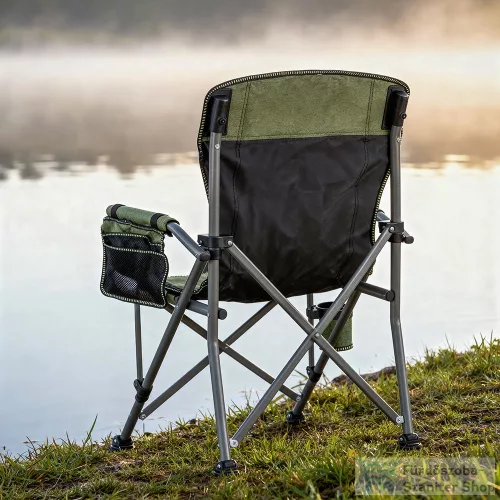 Leziter Comfort karfás horgász szék pohártartóval zöld YF-01-GREEN