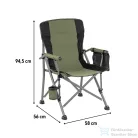 Leziter Comfort karfás horgász szék pohártartóval zöld YF-01-GREEN