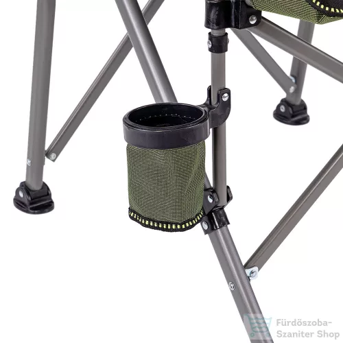 Leziter Comfort karfás horgász szék pohártartóval zöld YF-01-GREEN