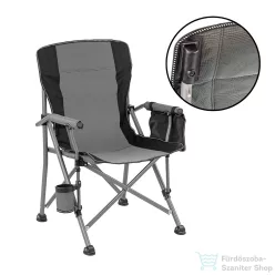   Leziter Comfort Plus karfás horgász szék pohártartóval szürke YF-02-GRAY