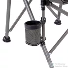 Leziter Comfort Plus karfás horgász szék pohártartóval szürke YF-02-GRAY