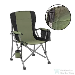   Leziter Comfort Plus karfás horgász szék pohártartóval zöld YF-02-GREEN