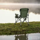 Leziter Comfort Plus karfás horgász szék pohártartóval zöld YF-02-GREEN