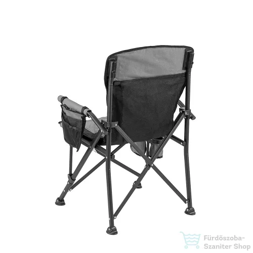 Leziter Premium fűthető karfás horgász szék pohártartóval szürke YF-03-GREY