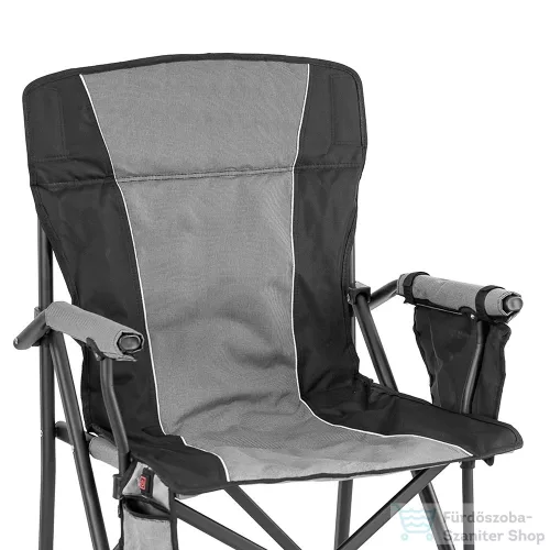Leziter Premium fűthető karfás horgász szék pohártartóval szürke YF-03-GREY