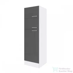   Leziter Yorki 60-as felülfagyasztós hűtős kamra szekrény fehér korpusz selyemfényű antracit fronttal YKH60FHSA