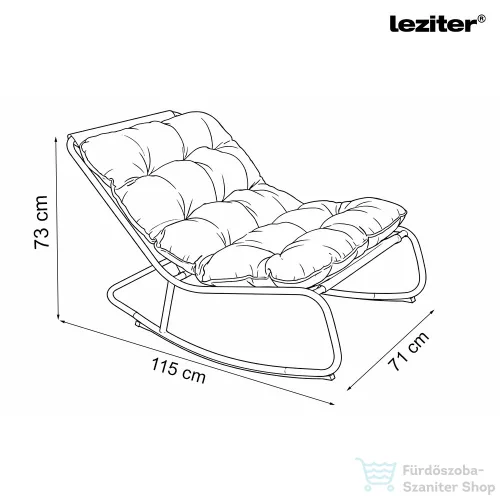 Leziter Zen kerti hintaszék bézs YLX-5001-Beige