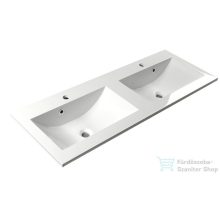 Sapho YUKON mosdó 120x45cm, öntöttmárvány, fehér YU120