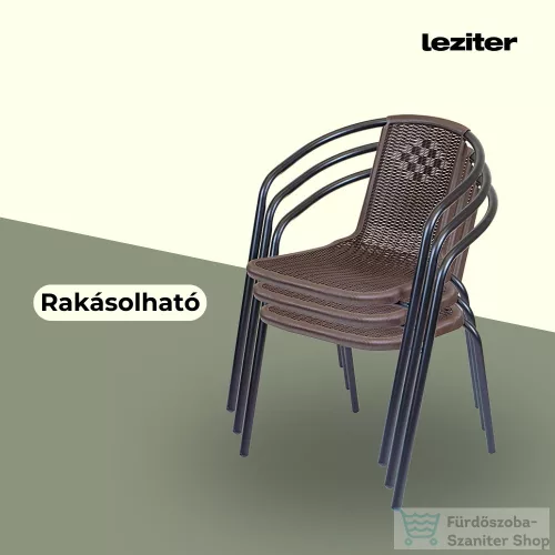 Leziter Napoli kerti szék barna YX-C01