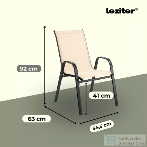 Leziter Como kerti szék, bézs YX-C04