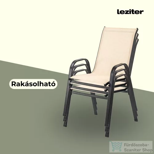Leziter Como kerti szék, bézs YX-C04