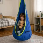 Leziter Cosy függőhinta csepphinta párnával pumpával kék YYL002-Blue