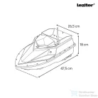 Leziter Etetőhajó Z1 GPS hátrakidobós fekete Z1-HK-B-G1