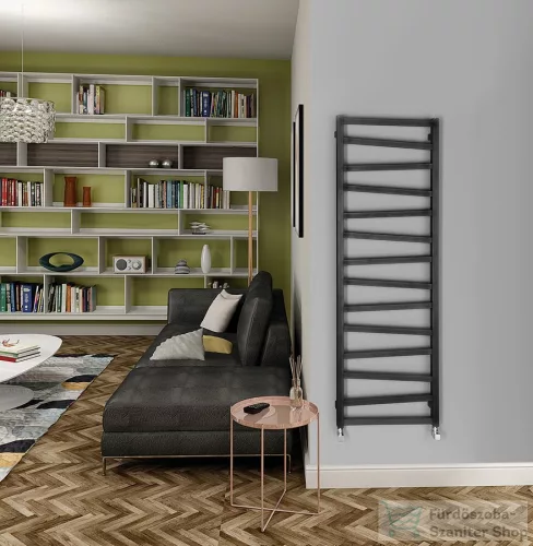 Sapho ZIG fürdőszobai radiátor, 500x1572mm, 582W, struktúrált antracit (ZG516A)