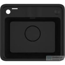 Deante MOMI gránit mosogató, 1 medencés, fekete ZKM_N103
