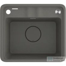   Deante MOMI gránit mosogató, 1 medencés, antracit metál ZKM_T103