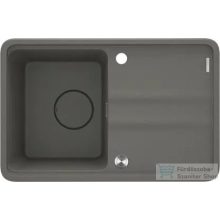   Deante MOMI gránit mosogató, 1 medencés, csepegtetővel, antracit metál ZKM_T11A