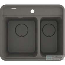   Deante MOMI gránit mosogató 1,5 medencés, antracit metál ZKM_T503