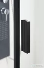 Sapho POLYSAN ZOOM LINE BLACK Zuhanyajtó, 1400mm, transzparent, fekete ZL1314B