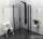 Sapho POLYSAN ZOOM LINE BLACK íves zuhanykabin, 90x90 cm, jobbos, fekete ZL2615BR