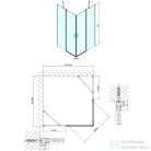 Sapho POLYSAN ZOOM LINE szögletes zuhanykabin 1000x1000mm, transzparent ZL5416