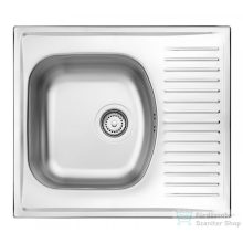   Deante Techno 1 medencés 1/2 cseptálcás rozsdamentes mosogató, szaténk ZMU 0113