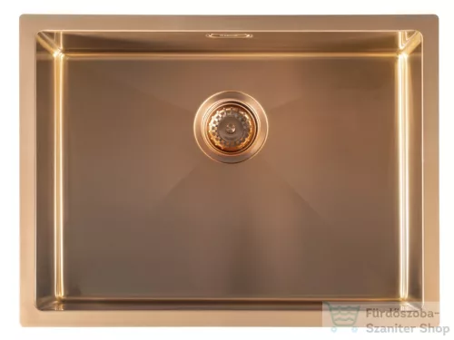 Sapho ZENITH rozsdamentes mosogatótálca,60x45 cm, matt réz (ZN6045PG)