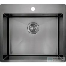   Deante OLFATO acél mosogató, 1 medencés, titanium ZPO_D10B