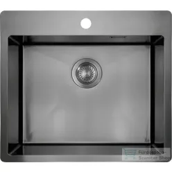   Deante OLFATO acél mosogató, 1 medencés, titanium ZPO_D10B