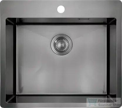 Deante OLFATO acél mosogató, 1 medencés, titanium ZPO_D10B