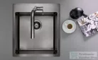 Deante OLFATO acél mosogató, 1 medencés, titanium ZPO_D10B