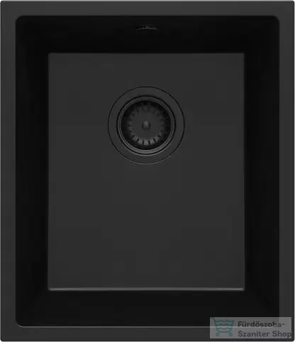 Deante CORDA gránit mosogató, 1 medencés, 380x440 mm, fekete ZQA_N10B