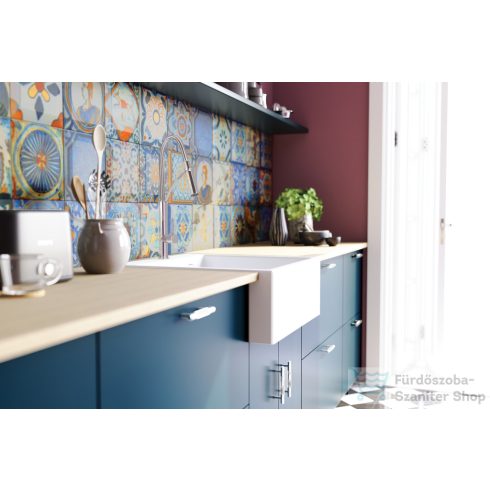 Deante ERIDAN gránit egymedencés mosogató, alabástrom ZQE_A10K