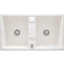   Deante ERIDAN gránit mosogató, 2 medencés, alabástrom ZQE_A203