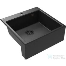   Deante ERIDAN gránit mosogató, 1 medencés, 600x610 mm, grafit metál ZQE_G10K