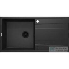   Deante ERIDAN gránit mosogató, 1 medencés, csepegtetővel, 1000x520 mm, grafit metál ZQE_G713