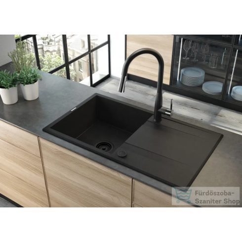 Deante ERIDAN gránit mosogató, 1 medencés, csepegtetővel, 1000x520 mm, grafit metál ZQE_G713