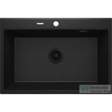   Deante ERIDAN gránit mosogató, 1 medencés, 700x520 mm, fekete ZQE_N103