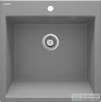 Deante ERIDAN gránit mosogató, 1 medencés, 600x610 mm, metálszürke ZQE_S10K