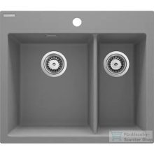   Deante ERIDAN gránit mosogató, 1,5 medencés, metálszürke ZQE_S503