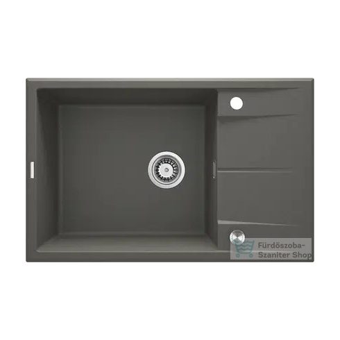 Deante ERIDAN gránit mosogató, 1 medencés, csepegtetővel, 780x500 mm, antracit metál ZQE_T11B